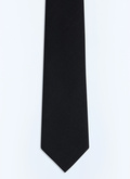 Silk tie with plain herringbone - F2OTIE-GR70-B020