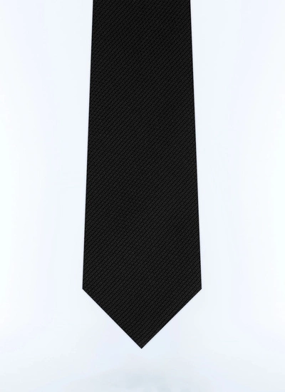 Men's black tie Fursac - F2OTIE-TR45-20