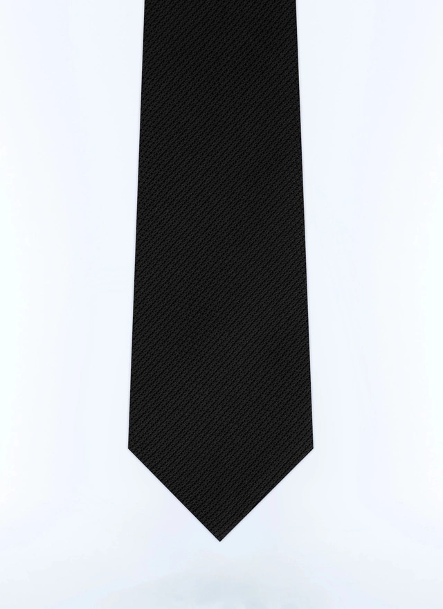 Men's black tie Fursac - F2OTIE-TR45-20