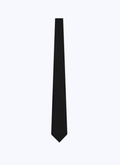 Black silk tie with pattern - F2OTIE-TR45-20