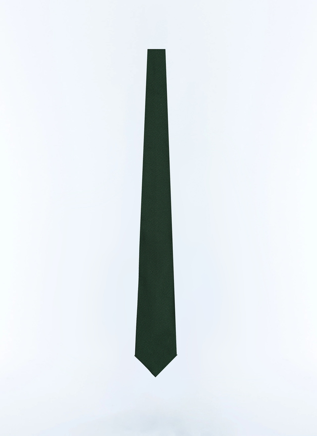 Men's green tie Fursac - F2OTIE-TR45-41