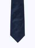 Silk tie with plain herringbone - F2OTIE-RR32-30