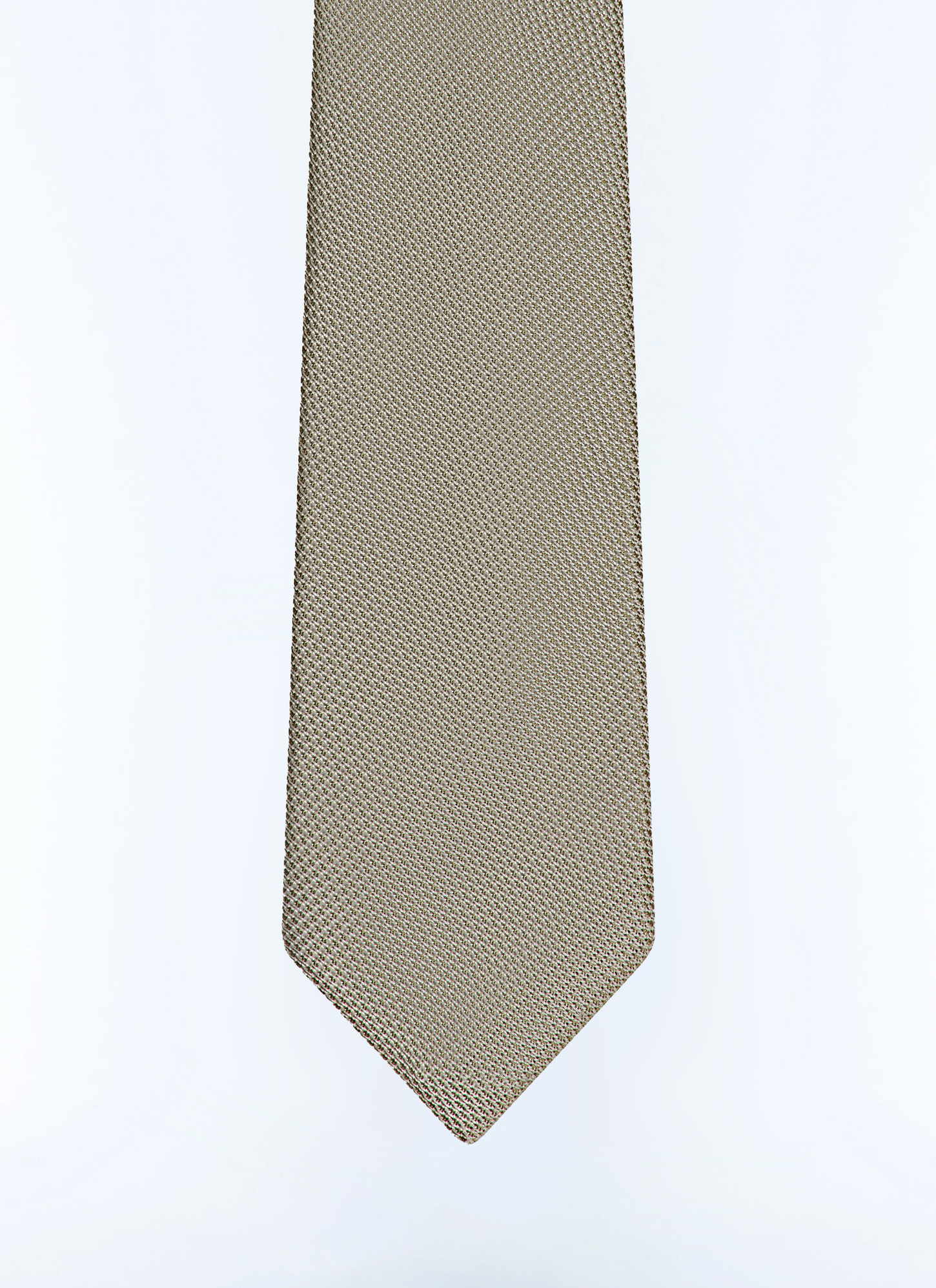 Men's tie sage green silk Fursac - F2OTIE-NR00-H005
