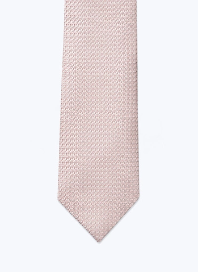 Men's tie pink silk Fursac - F2OTIE-SR28-70