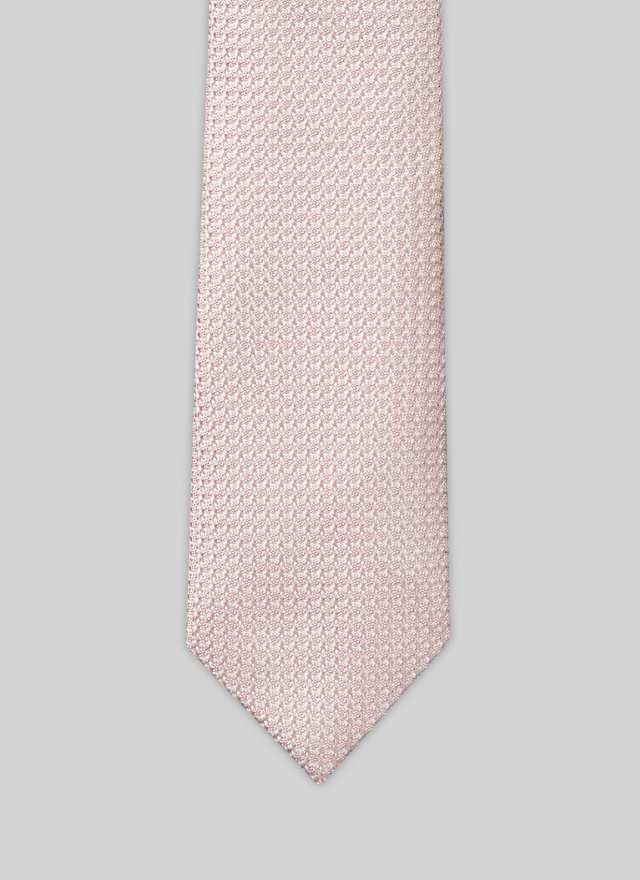 Men's tie pink silk Fursac - F2OTIE-SR28-70