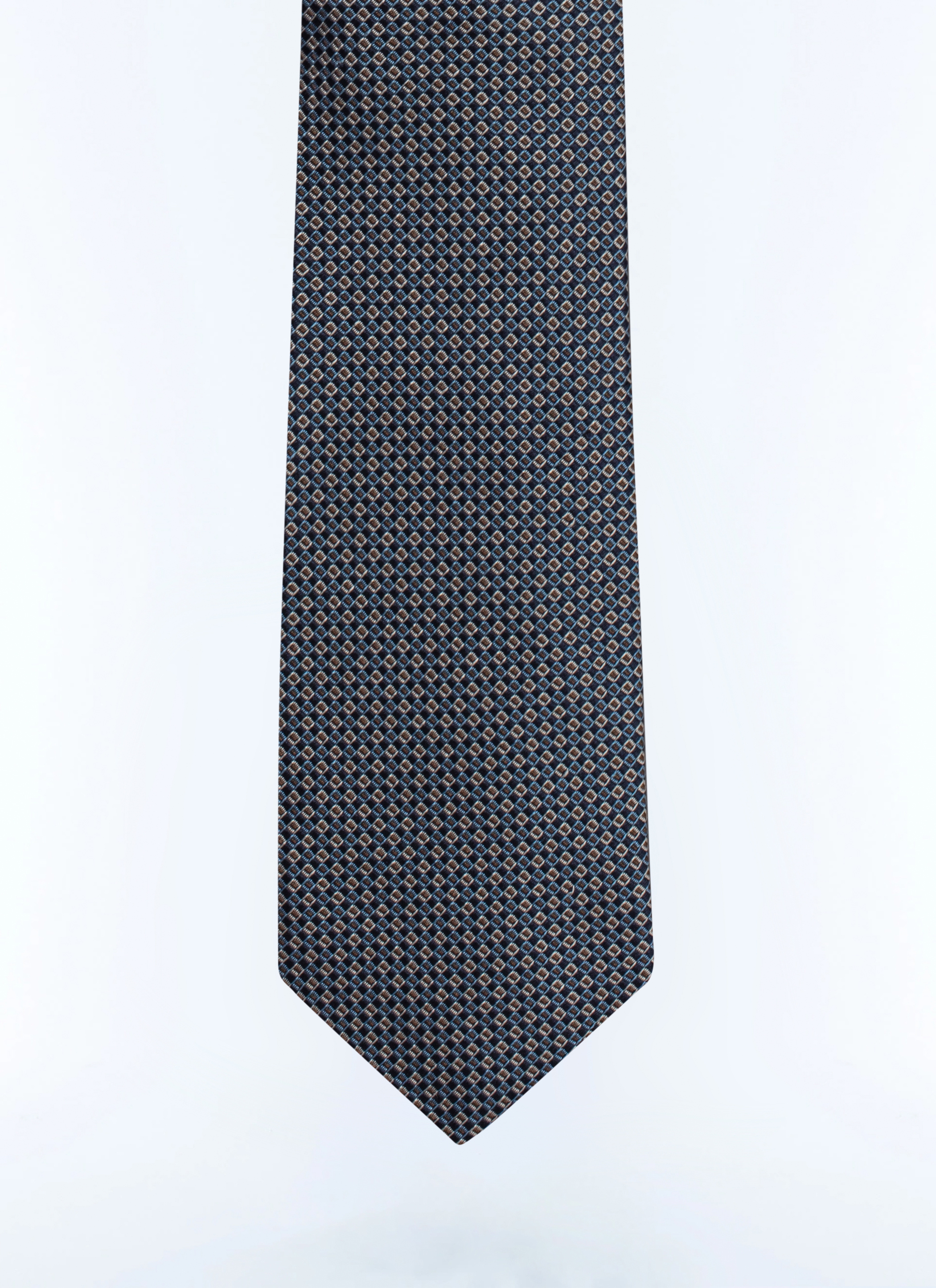 FURSAC - Sky blue silk tie - Men - One Size - Blue, Navy blue
