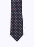 Silk satin tie with pattern - F2OTIE-DR51-D031