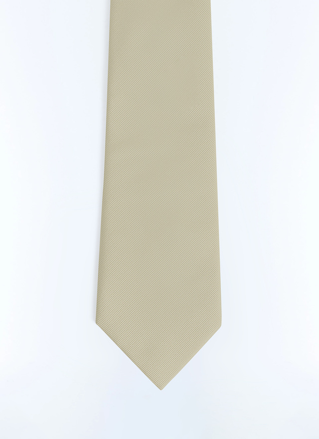 Men's tie water green silk satin Fursac - F2OTIE-FR15-H003