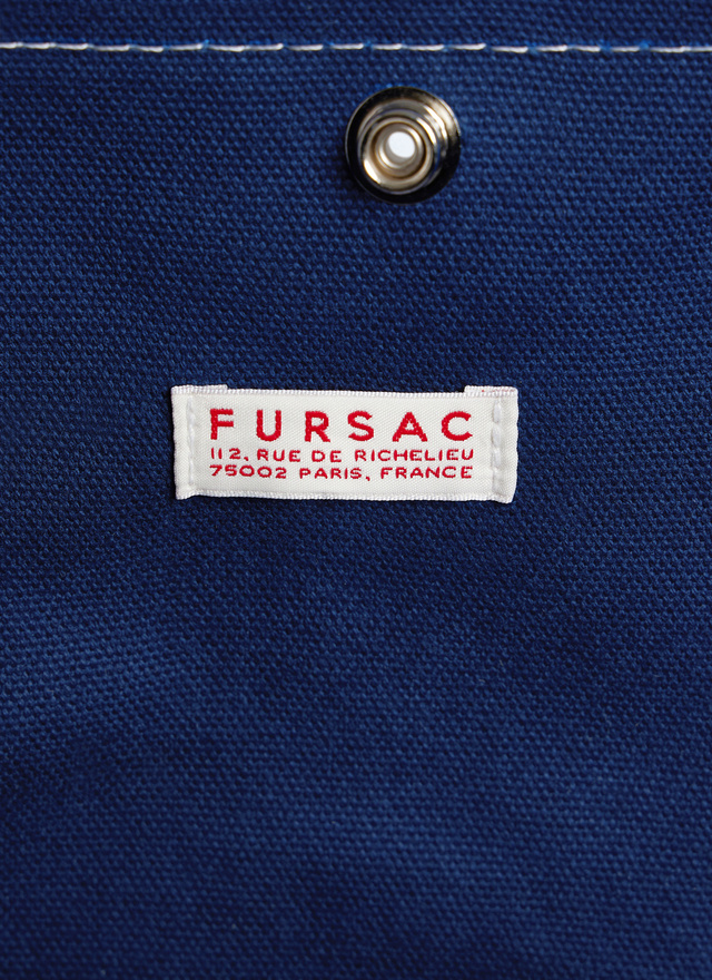 Men's denim blue travel bag Fursac - B3FEEL-FR41-D030