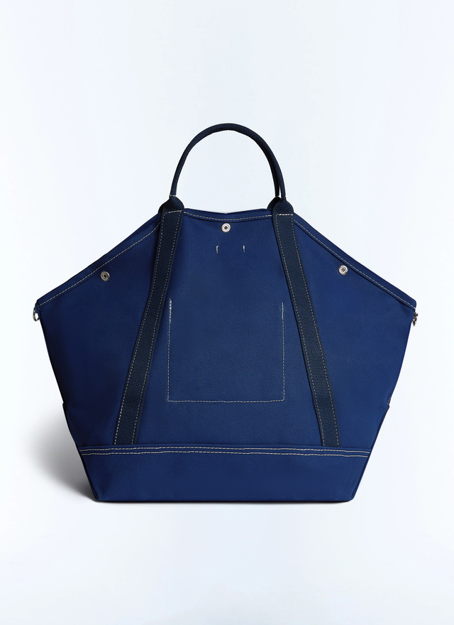 Fursac men's travel bag - Denim blue cotton tote bag B3FEEL-FR41-D030
