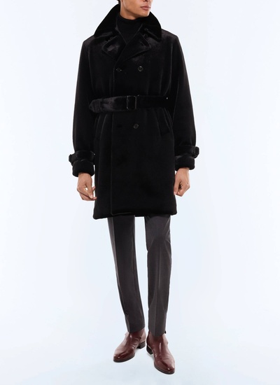 Men's black trench coat Fursac - M3GIKY-GM17-B020