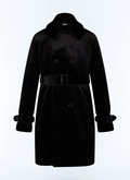 Faux fur trench coat - M3GIKY-GM17-B020