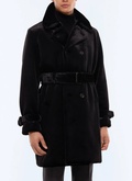 Faux fur trench coat - M3GIKY-GM17-B020