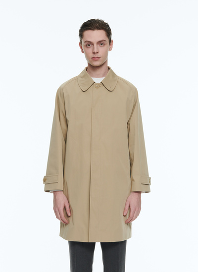 Men's trench coat beige cotton serge Fursac - M3BIMO-BM12-08