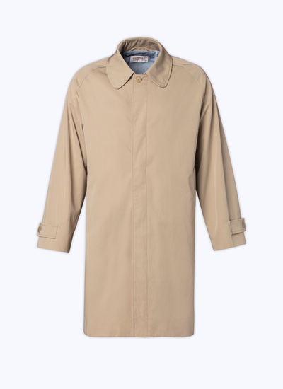 Men's trench coat beige cotton serge Fursac - M3BIMO-BM12-08