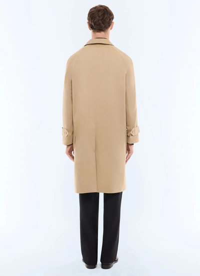 Men's main fabric: 66% cotton, 34% polyesterupper lining: 100% polyesterlower lining: 80% wool, 20% polyamide trench coat Fursac - M3LERY-LM15-A008