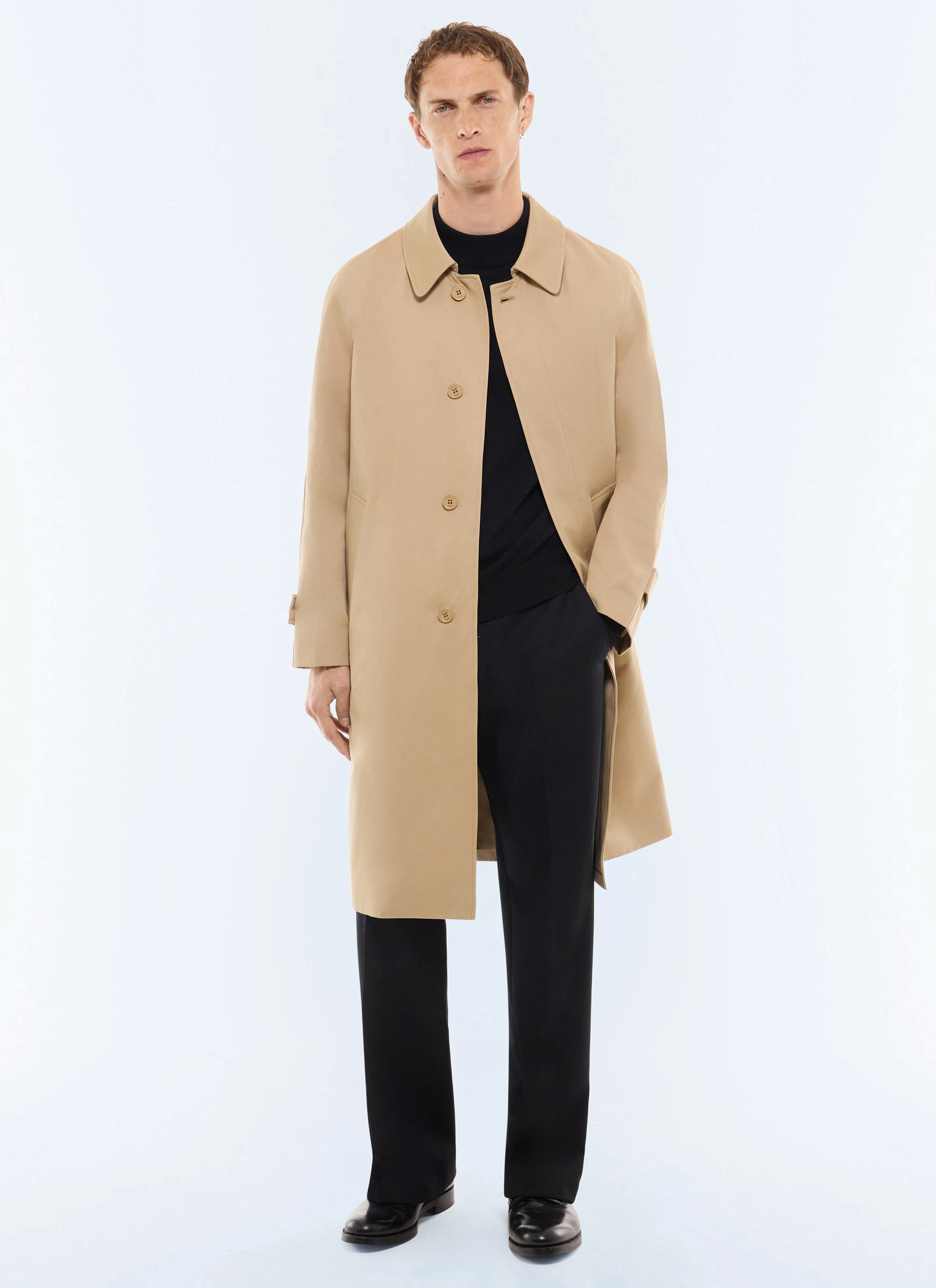 Men's beige trench coat Fursac - M3LERY-LM15-A008