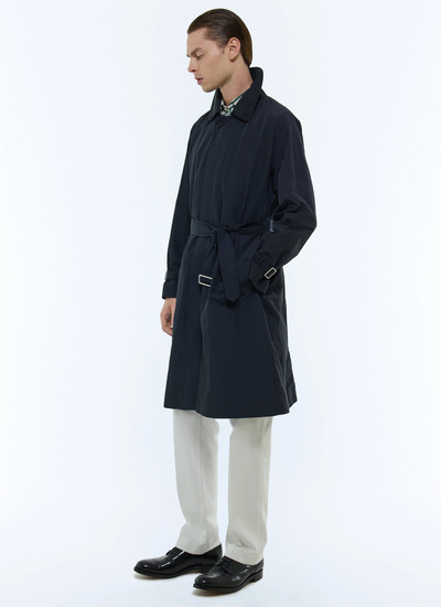 Men's navy blue trench coat Fursac - M3BIMA-DM01-D030