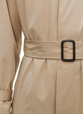 Trench en serge de coton beige - 23EM3BIMA-BM12/08