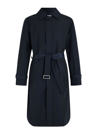 Trench bleu homme toile technique en coton et polyamide Fursac - M3BIMA-DM01-D030