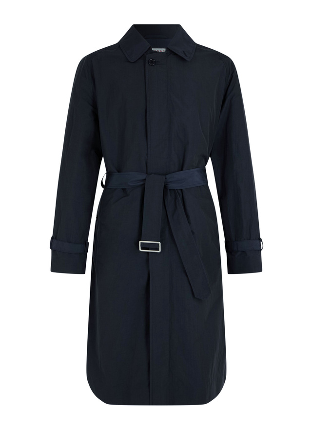 Trench bleu homme toile technique en coton et polyamide Fursac - M3BIMA-DM01-D030