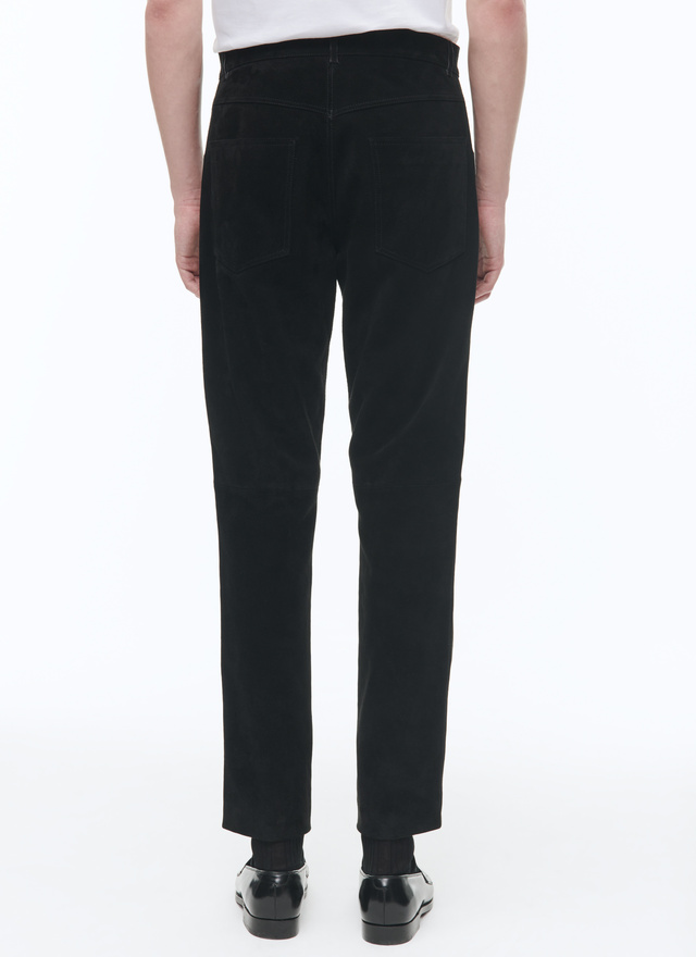 Men's calfskin suede leather trousers Fursac - P3CLAP-CL59-B020