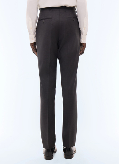 Men's main fabric: 100% virgin woolwaistband lining: 65% polyester, 35% cottonleg lining: 100% polyesterpocket lining: 65% polyester, 35% cotton trousers Fursac - P3LOXA-LC05-B021