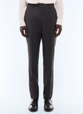 Slim-fit checked suit trousers - P3LOXA-LC05-B021