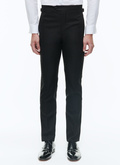 Virgin wool faille tuxedo trousers - P3VIPY-RC47-20