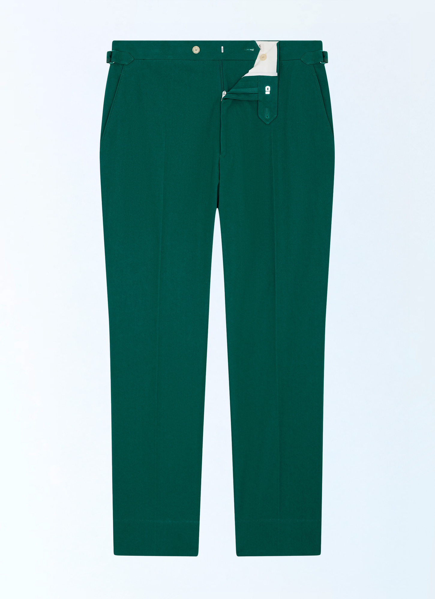 Men's green cotton canvas trousers Fursac - P3FROP-FP03-H009