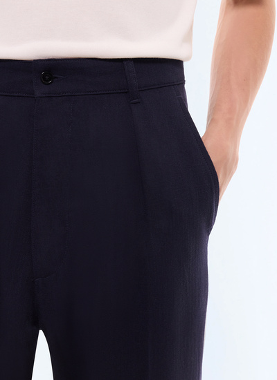 Men's navy trousers Fursac - P3LOGR-LX01-D030