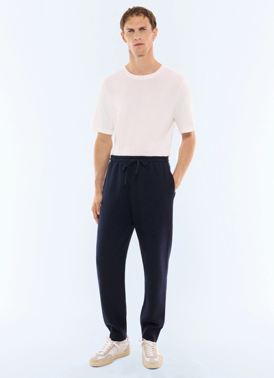 Men's trousers navy main fabric: 50% wool, 50% cottonlining: none Fursac - P3LPAN-LA09-D030