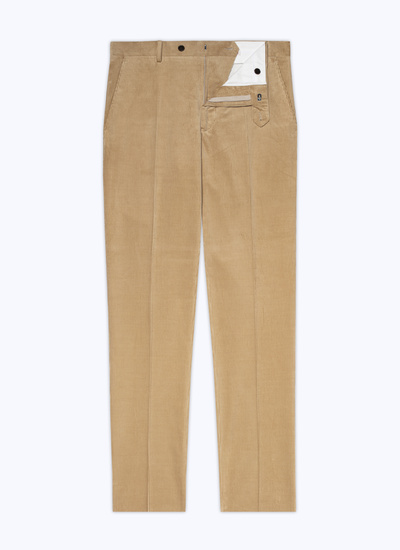 Men's beige trousers Fursac - P3BATE-CP60-A010