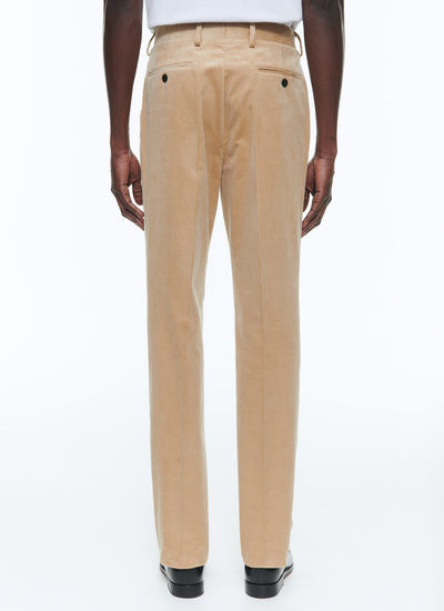 Men's beige trousers Fursac - P3BATE-CP60-A010