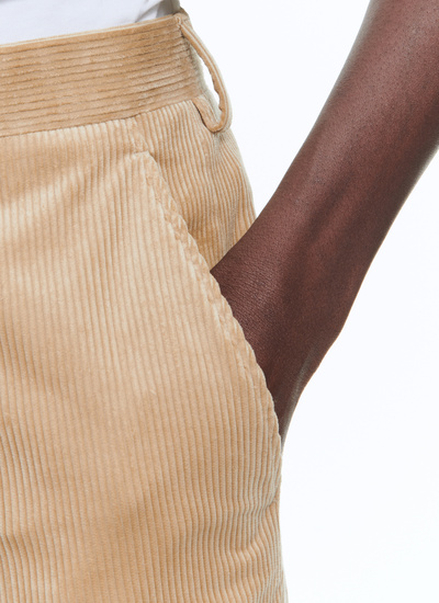 Men's beige trousers Fursac - P3BATE-CP60-A010