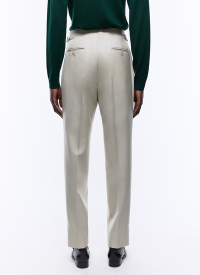 Men's beige trousers Fursac - P3EXIN-EP05-A008