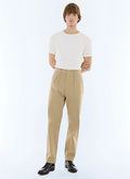 Cotton serge cargo pants - P3FAGO-FP03-A008