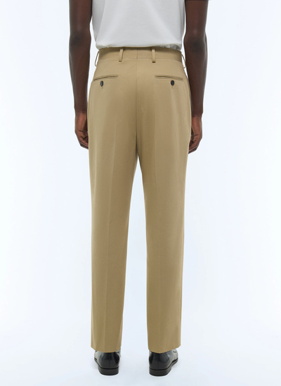 Men's beige trousers Fursac - P3FROP-FP03-A008