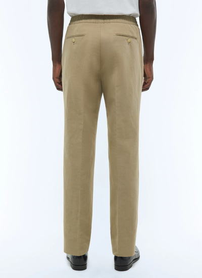 Men's beige trousers Fursac - P3FVOK-FP18-A008