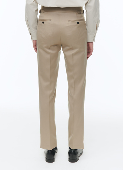 Men's virgin wool cavalry twill trousers Fursac - P3VEKO-CP57-A007