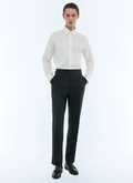 Fitted linen pants - P3EXIN-FX13-B020