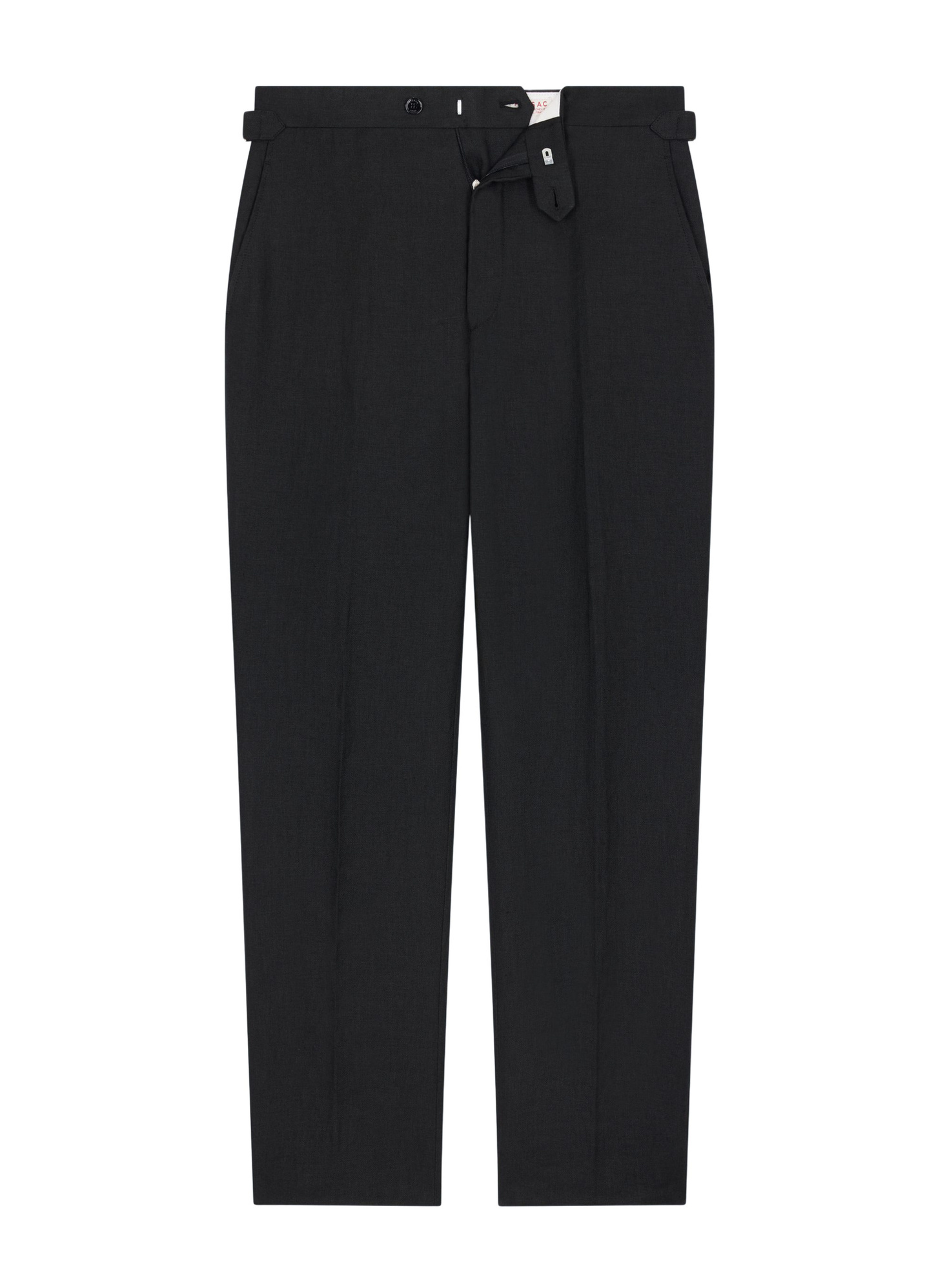 Men's trousers black certified linen canvas Fursac - P3EXIN-FX13-B020