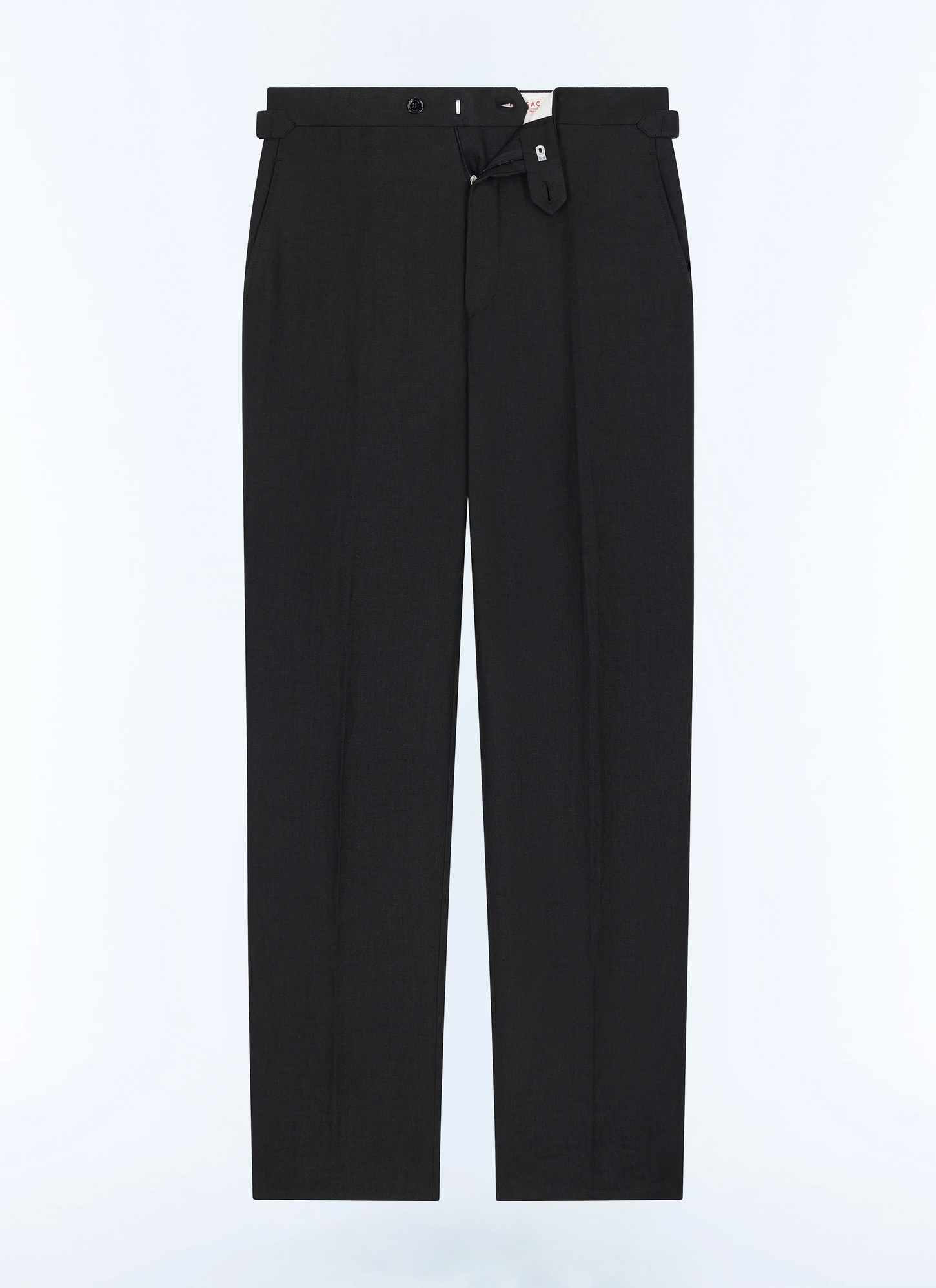 Men's black certified linen canvas trousers Fursac - P3EXIN-FX13-B020