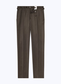 Flecked wool fitted trousers - P3AXIN-CX28-H016