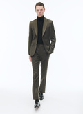 Flecked wool fitted trousers - P3AXIN-CX28-H016