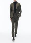 Flecked wool fitted trousers - P3AXIN-CX28-H016