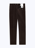 Velvet fitted trousers - P3BATE-CP60-G018