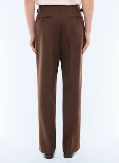 Men's main fabric: 100% virgin woolwaistband lining: 58% cotton, 42% polyesterleg lining: 100% polyesterpocket lining: 58% cotton, 42% polyester trousers Fursac - P3GARG-LC17-G018