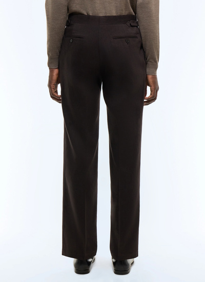 Men's certified linen and virgin wool canvas trousers Fursac - P3GOHA-JX06-G018