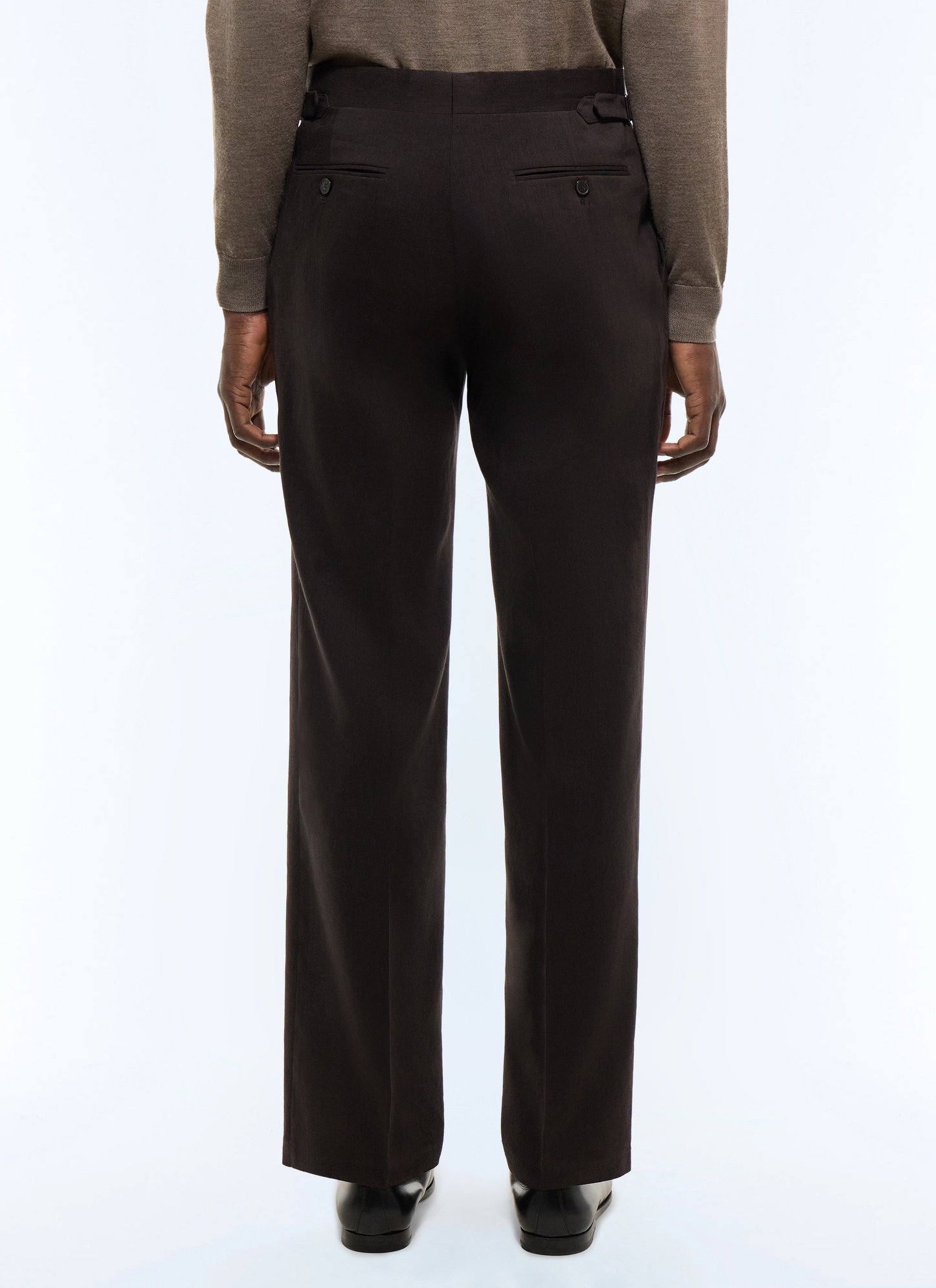 Men's certified linen and virgin wool canvas trousers Fursac - P3GOHA-JX06-G018